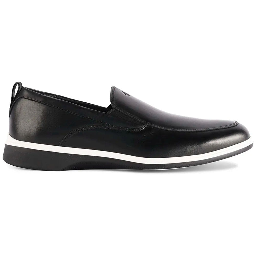 Paolo Shoes The Slip-On Leather Loafer Onyx