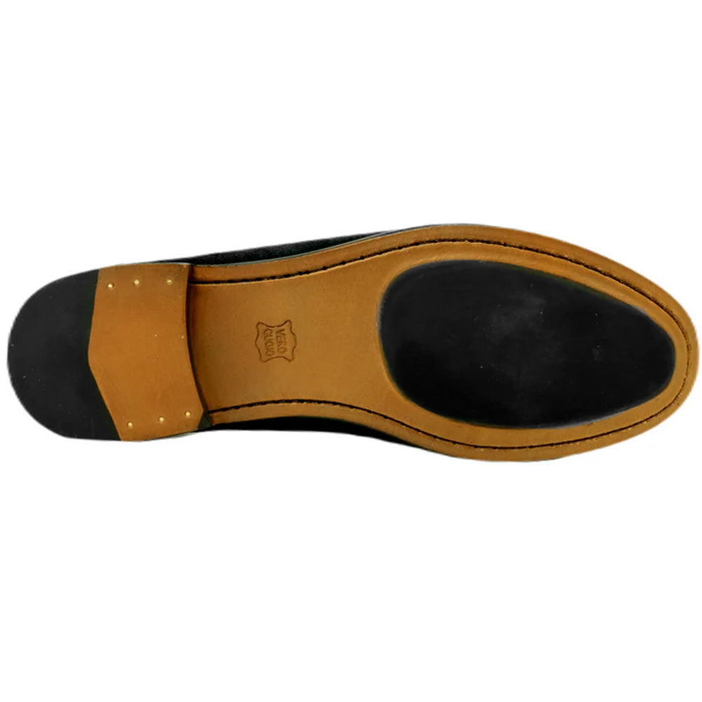 Alan Payne Snaffle Suede Bit Loafers Black