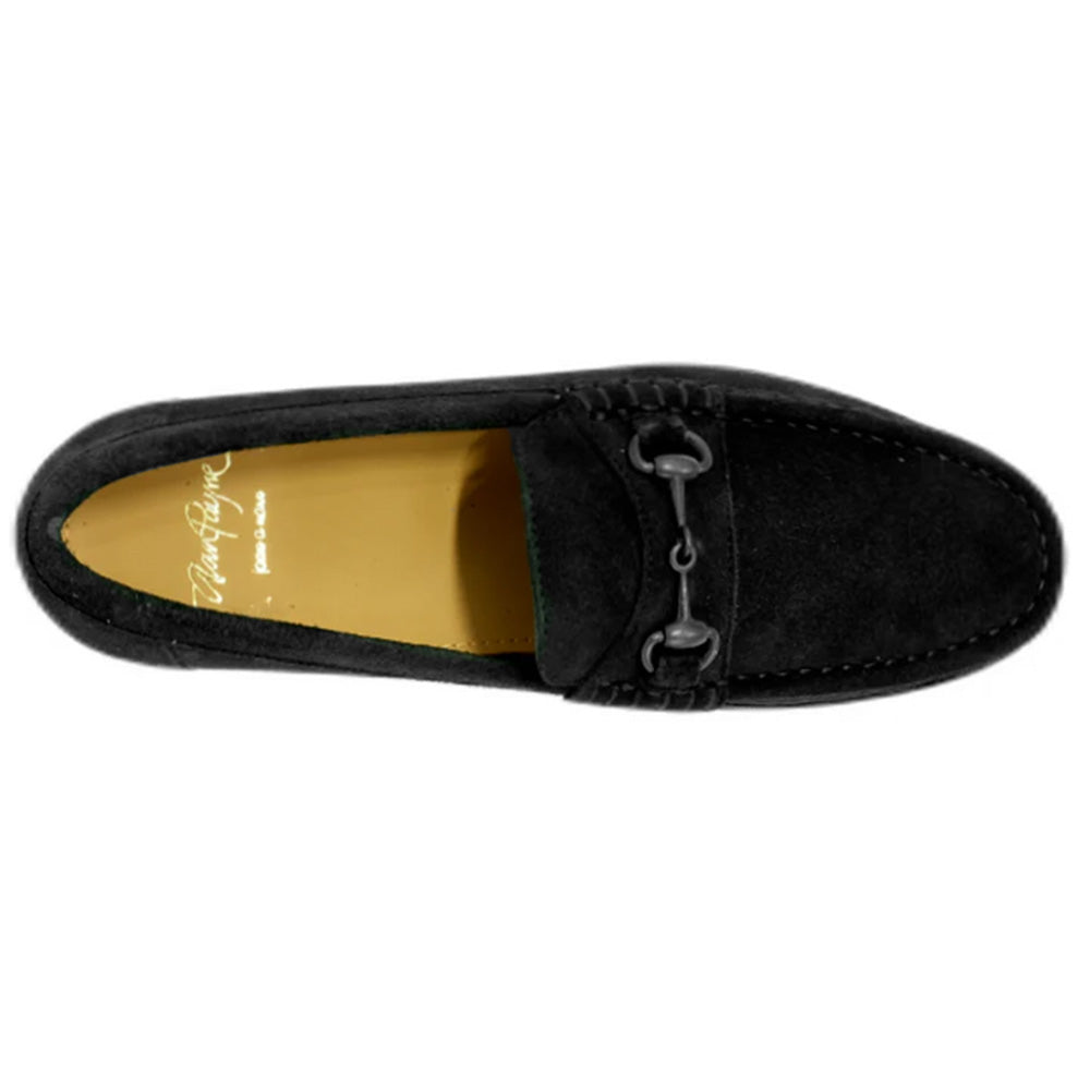 Alan Payne Snaffle Suede Bit Loafers Black