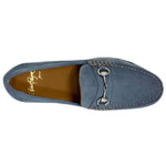 Alan Payne Snaffle Suede Bit Loafers Light Blue