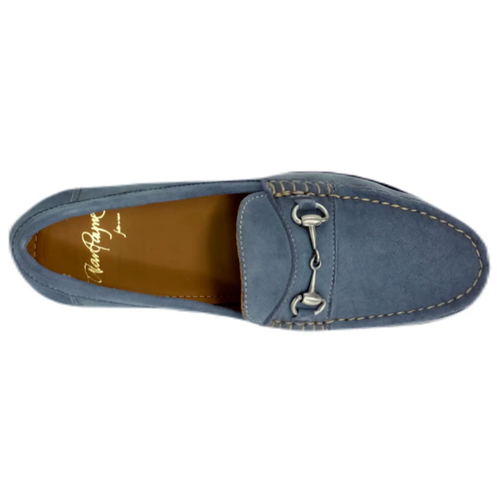 Alan Payne Snaffle Suede Bit Loafers Light Blue
