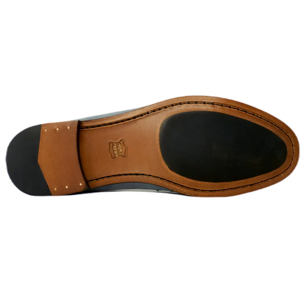 Alan Payne Snaffle Suede Bit Loafers Light Blue