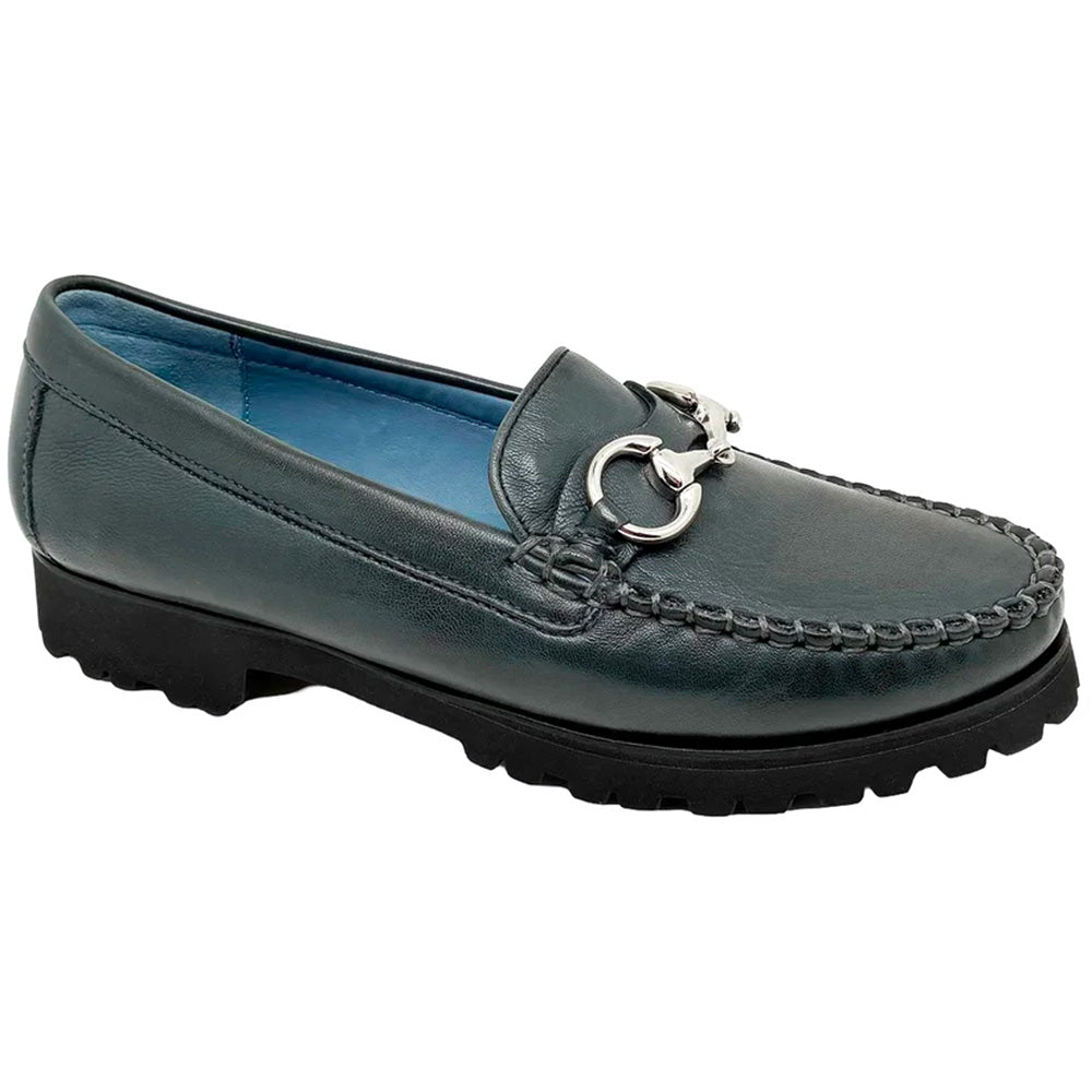 Robert Zur Women's Soho True Glove Bit Loafer Navy