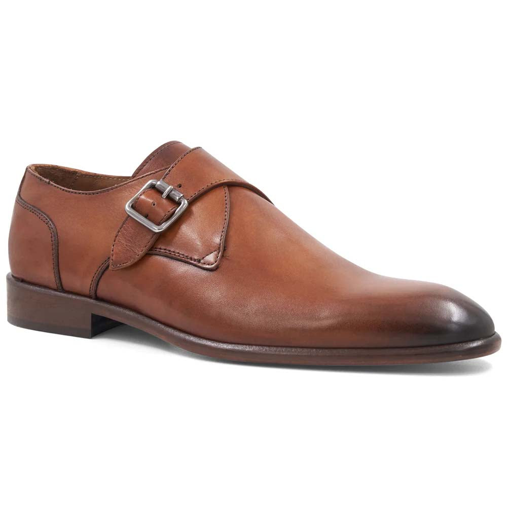 Bruno Magli Solero Classic Monkstrap Cognac