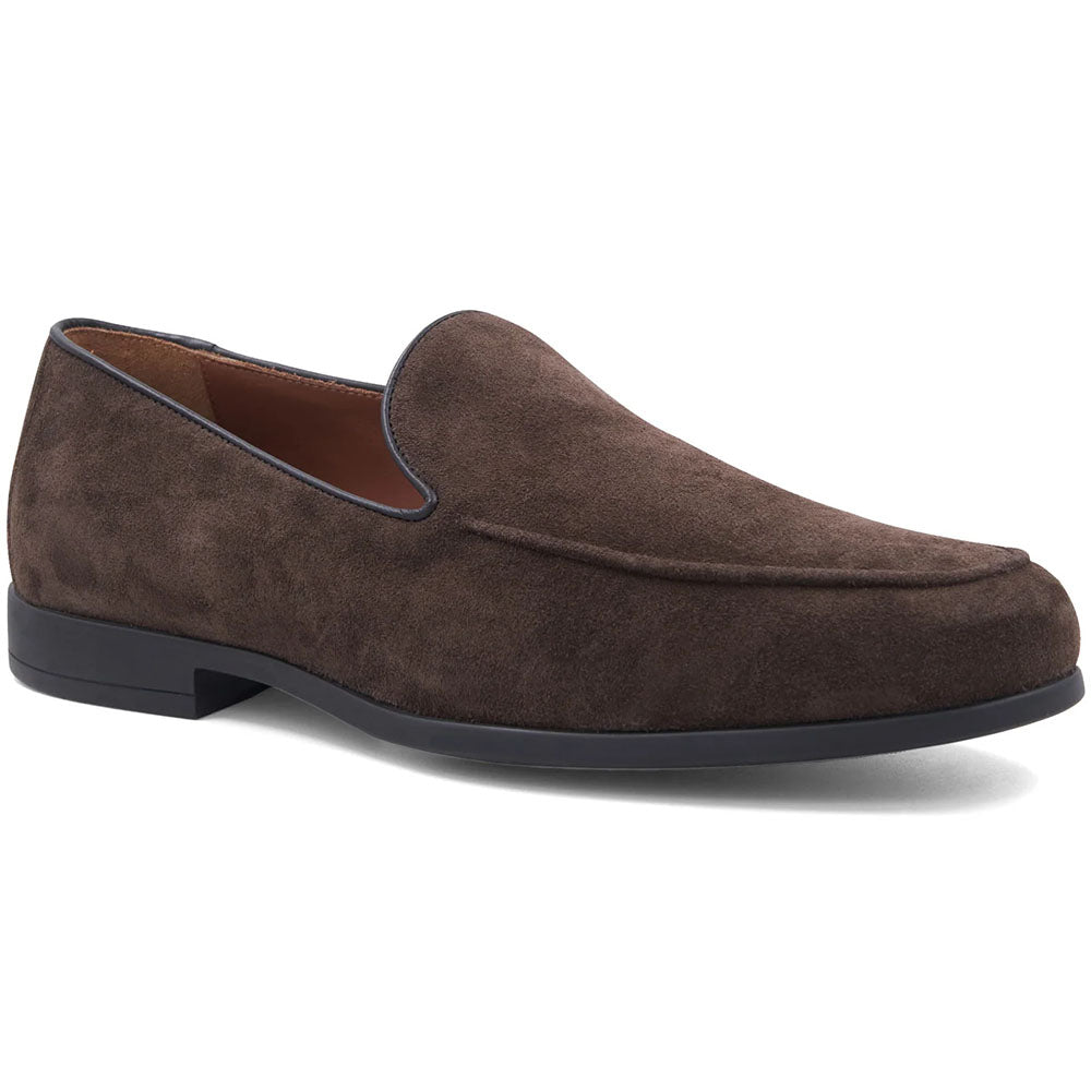 Bruno Magli Sonny Suede Slip-On Loafer Dark Brown