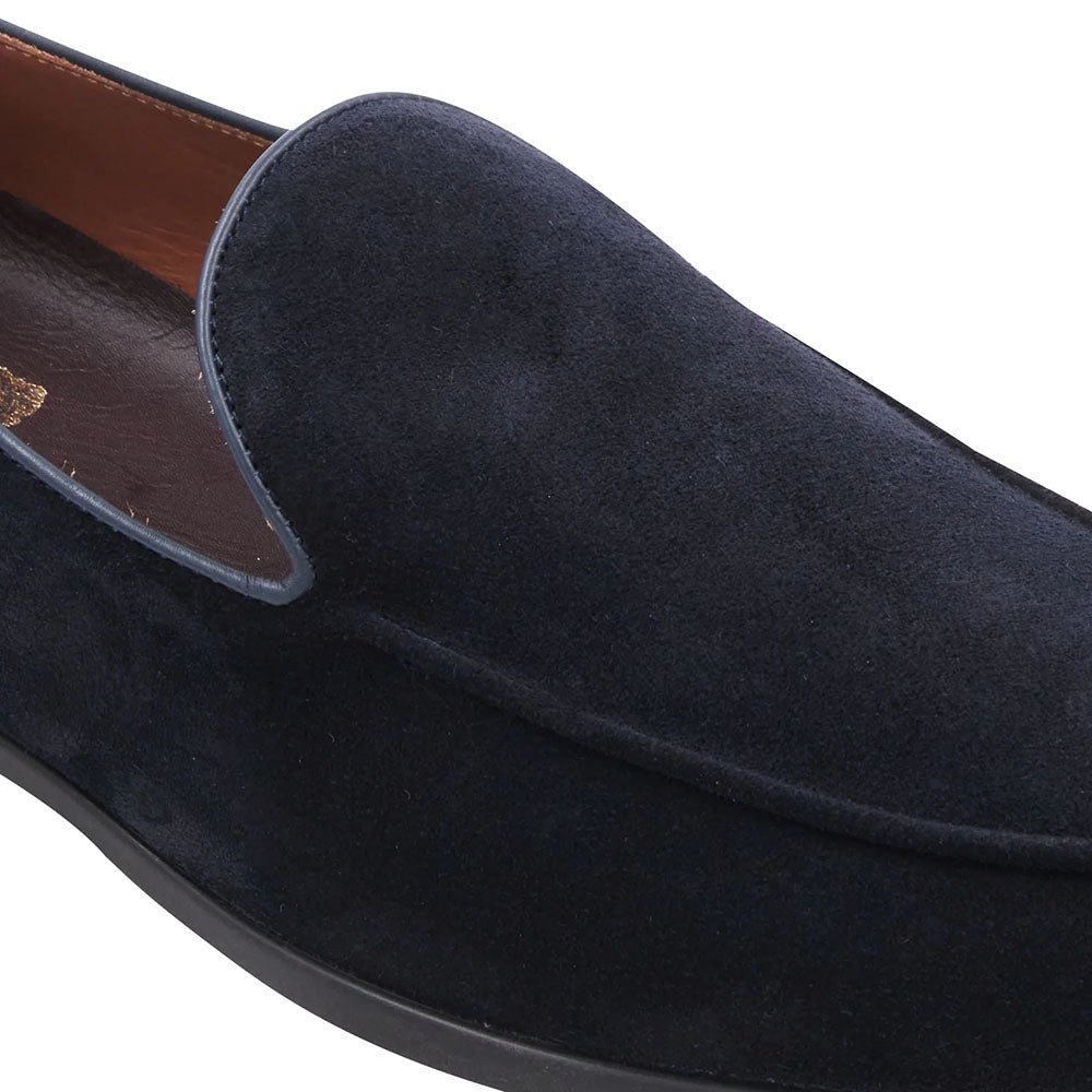 Bruno Magli Sonny Suede Slip-On Loafer Navy