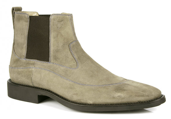 Michael Toschi Spur Double Side Gore Suede Boots Stone