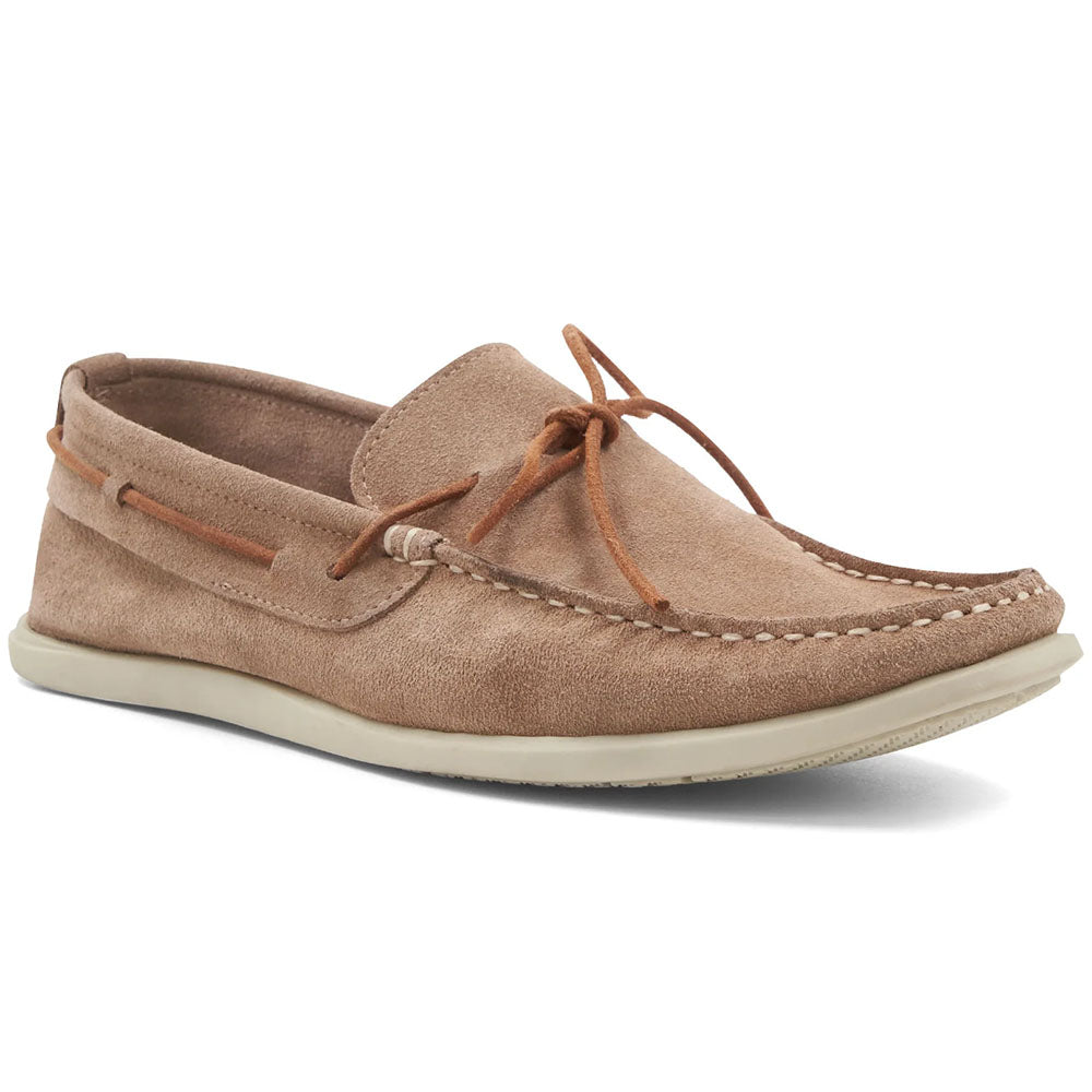 Bruno Magli Starboard Suede Moccasin Taupe