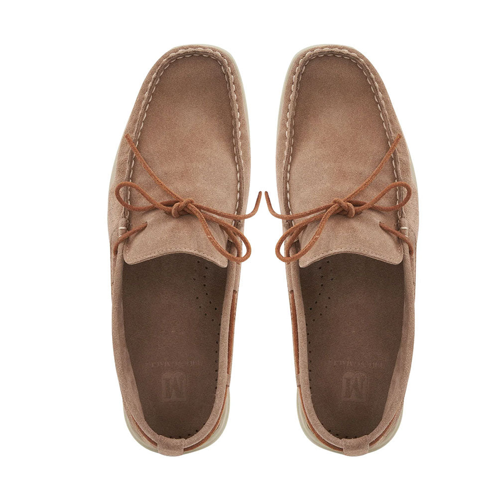 Bruno Magli Starboard Suede Moccasin Taupe