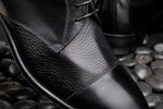 Stemar Deerskin Cap Toe Shoes Black
