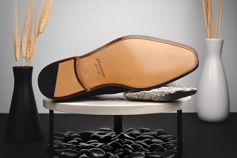 Stemar Venezia Suede Tassel Loafers Navy