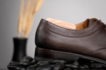 Stemar Cuneo Deerskin & Calfskin Cap Toe Shoes Brown