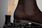 Stemar Ancona Suede Chelsea Boots Dark Brown