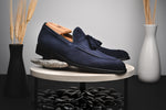Stemar Venezia Suede Tassel Loafers Navy