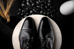 Stemar Deerskin Cap Toe Shoes Black