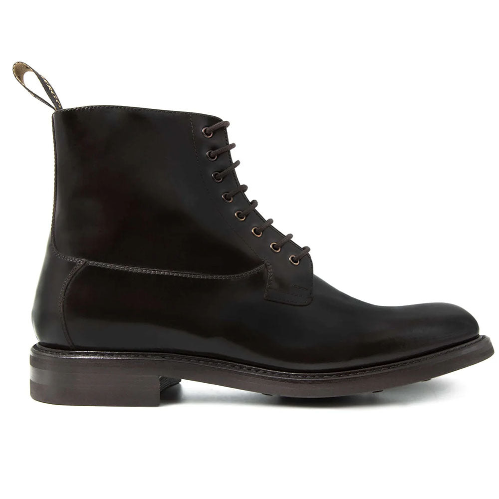 Il Gergo Stonehenge Shiny Leather Boots Coffee