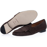 Superglamourous Tangerine 10 Gorain Belgian Loafers Cocoa