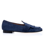 Superglamourous Tangerine 10 Gorain Belgian Loafers Navy