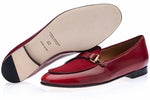 Superglamourous Tangerine 12 Cordovan Belgian Loafers Burgundy