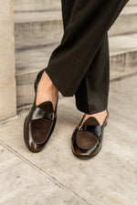 Superglamourous Tangerine 12 Cordovan Belgian Loafers Brown