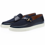 Superglamourous Tangerine 12 Cordovan Skate Navy