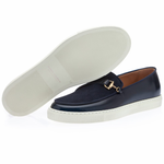 Superglamourous Tangerine 12 Cordovan Skate Navy