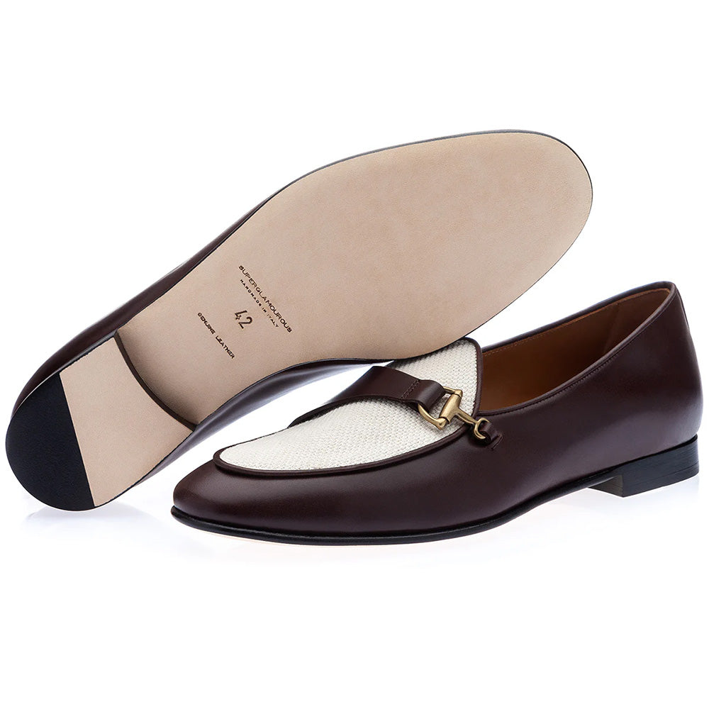 Superglamourous Tangerine 12 Rete Belgian Loafers Cocoa