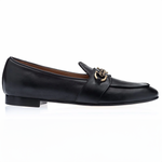 Superglamourous Tangerine 14 Maranello Belgian Loafers Black