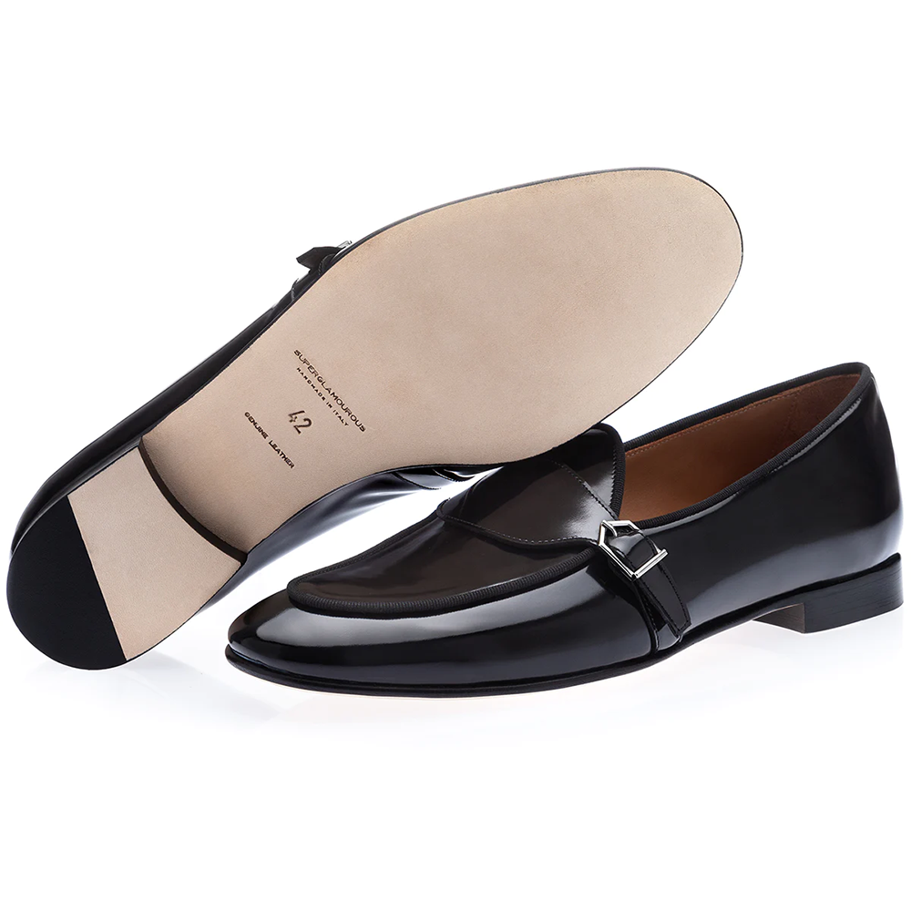 Superglamourous Tangerine 15.1 Belgian Brushed Loafers Black