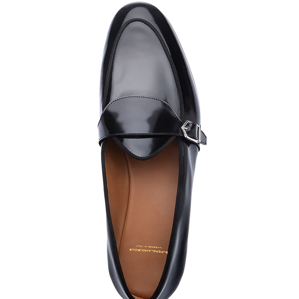 Superglamourous Tangerine 15.1 Belgian Brushed Loafers Black