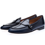 Superglamourous Tangerine 15.1 Belgian Brushed Loafers Navy