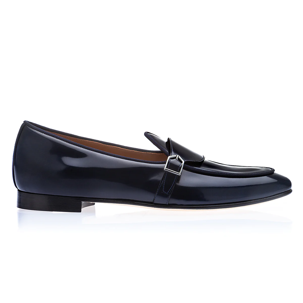 Superglamourous Tangerine 15.1 Belgian Brushed Loafers Navy