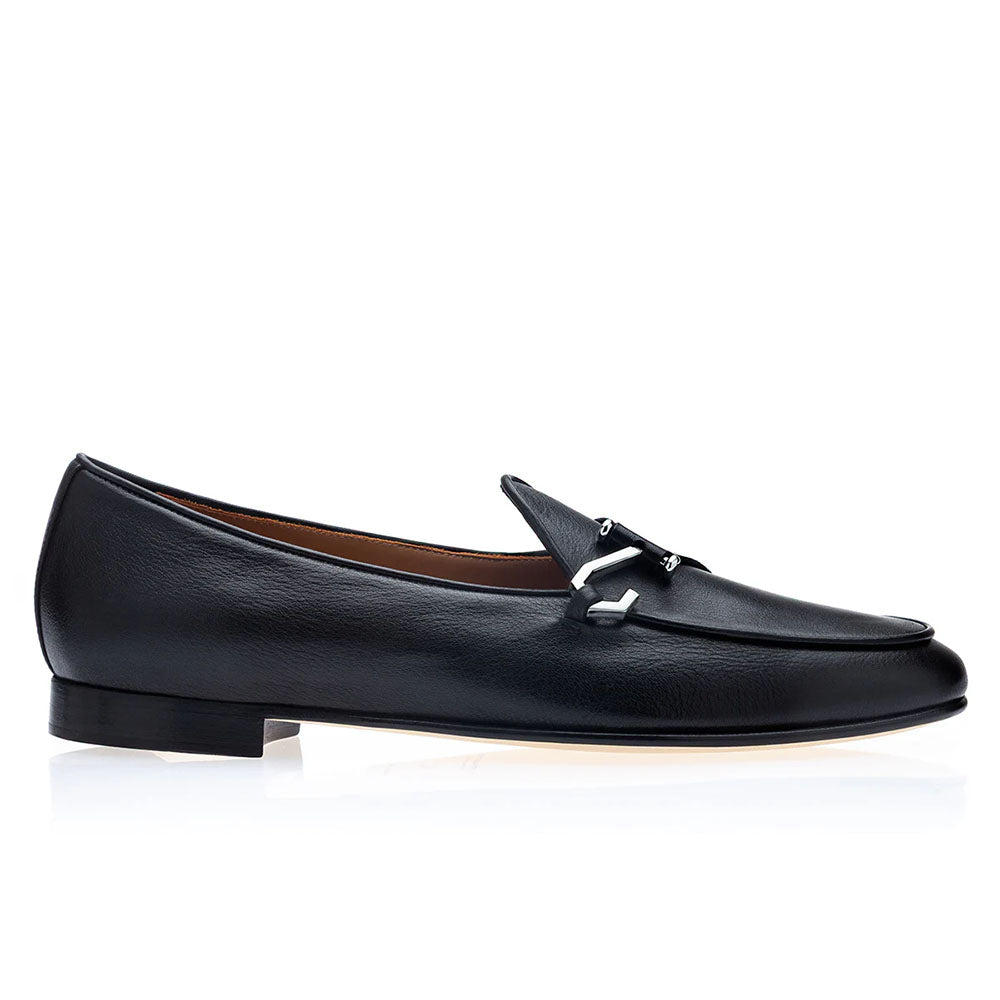 Superglamourous Tangerine 16 Guanto Belgian Loafers Black