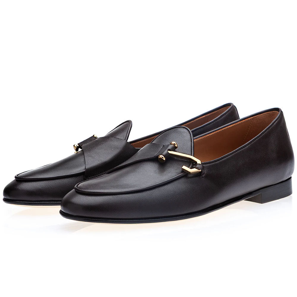 Superglamourous Tangerine 16 Guanto Belgian Loafers Cocoa