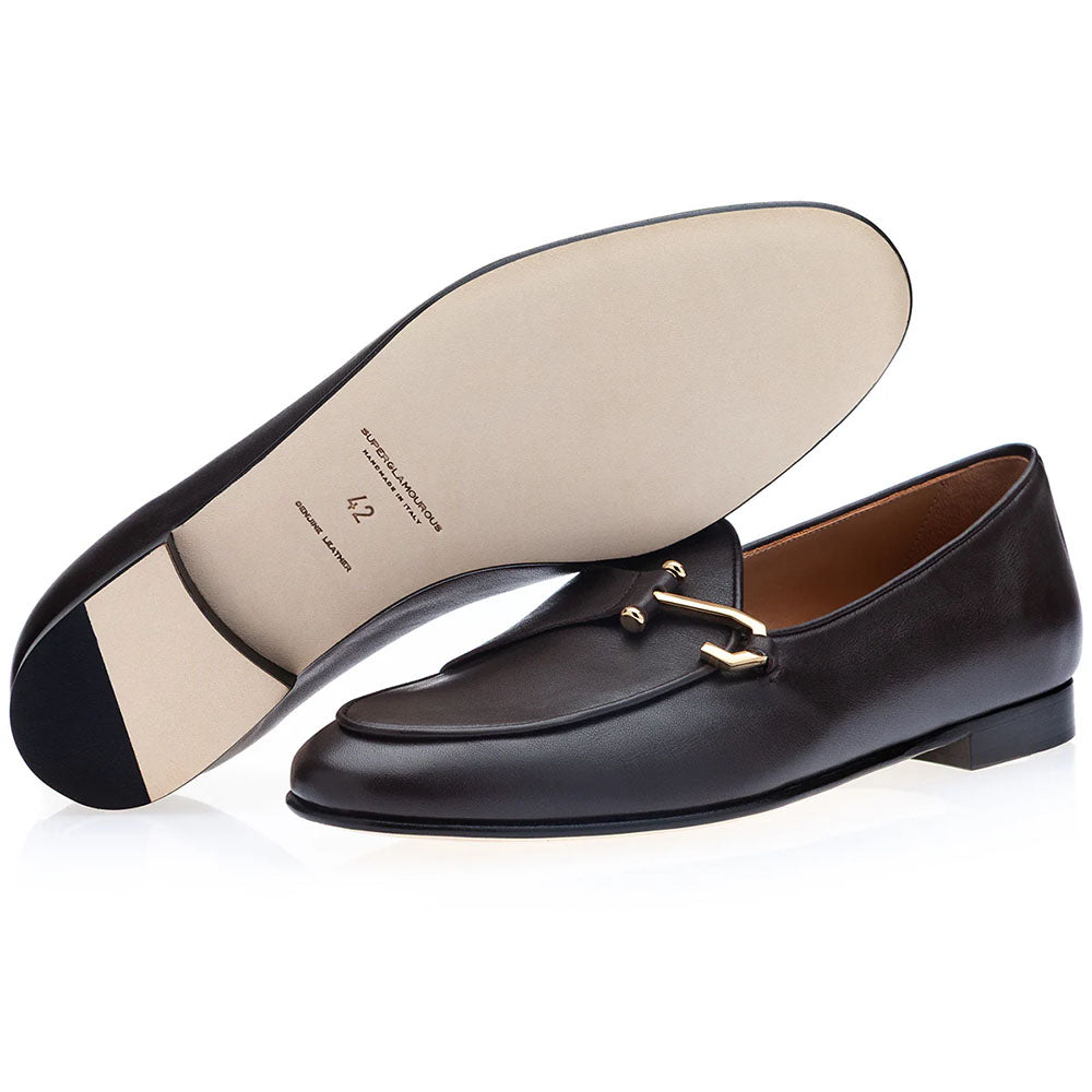 Superglamourous Tangerine 16 Guanto Belgian Loafers Cocoa