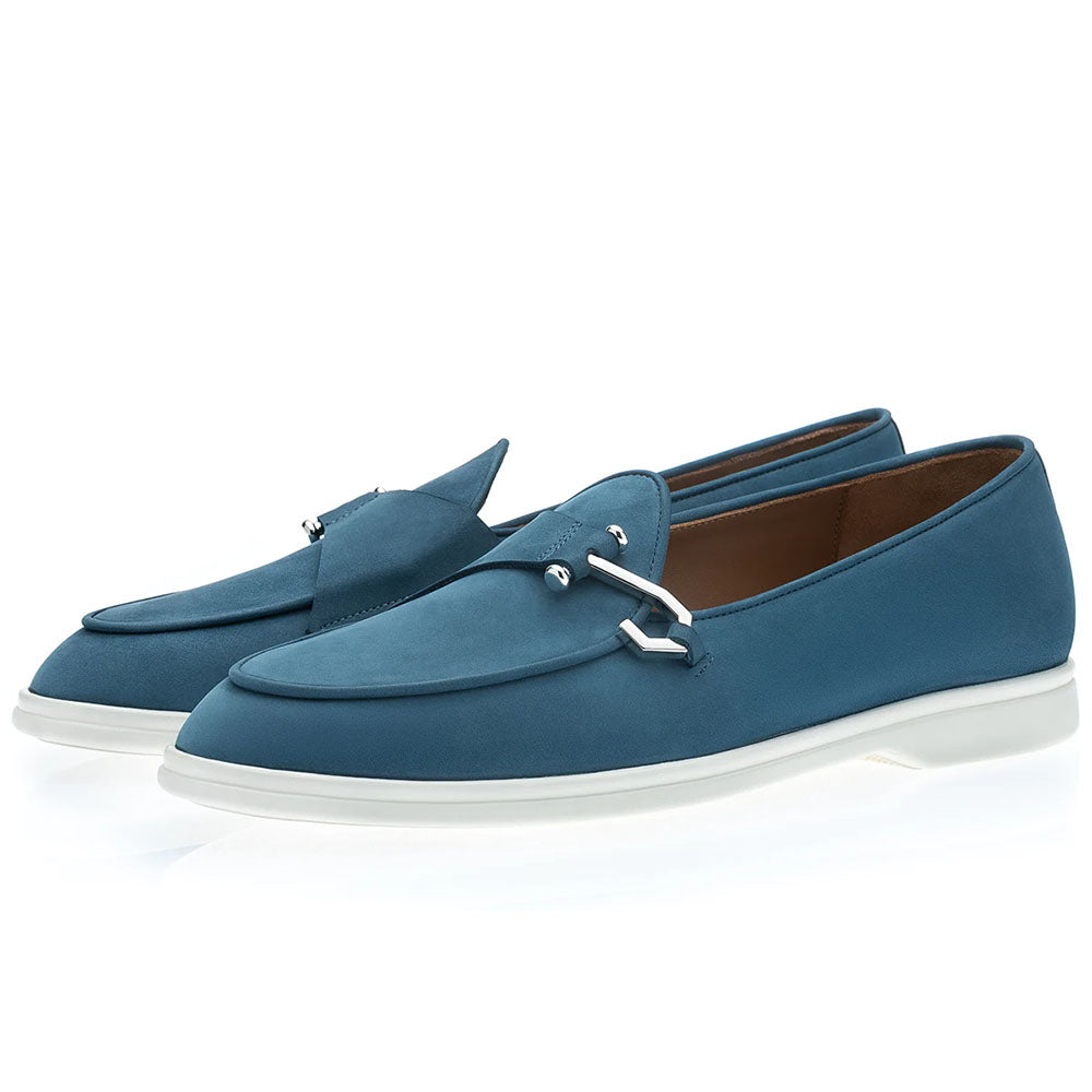 Superglamourous Tangerine 16 Airwalk Nabuk Single Monk Slip-On Avio