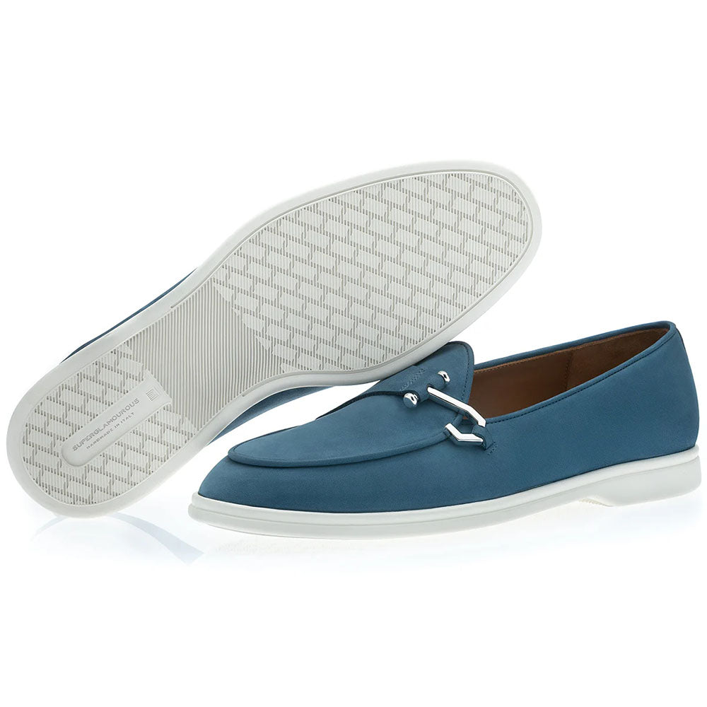 Superglamourous Tangerine 16 Airwalk Nabuk Single Monk Slip-On Avio