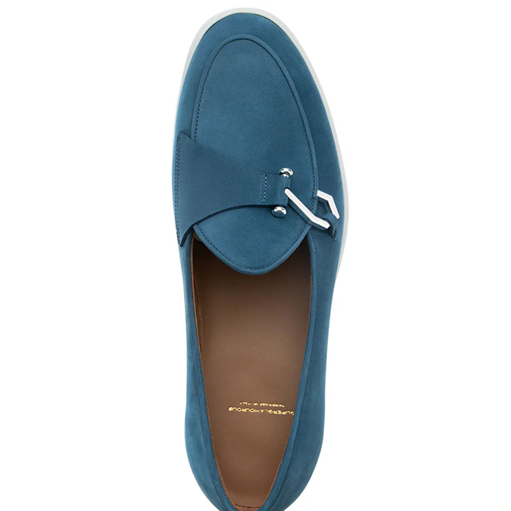Superglamourous Tangerine 16 Airwalk Nabuk Single Monk Slip-On Avio