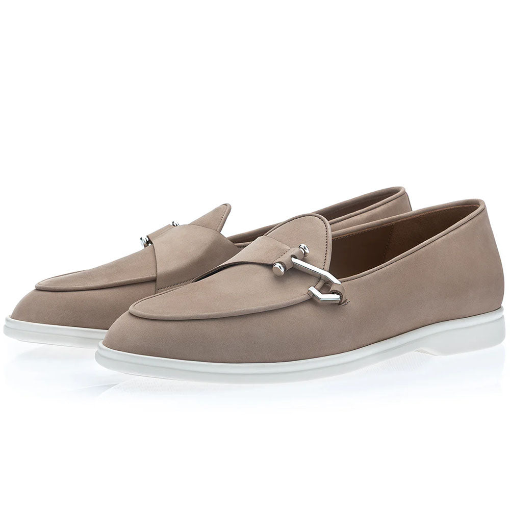Superglamourous Tangerine 16 Airwalk Nabuk Single Monk Slip-On Taupe
