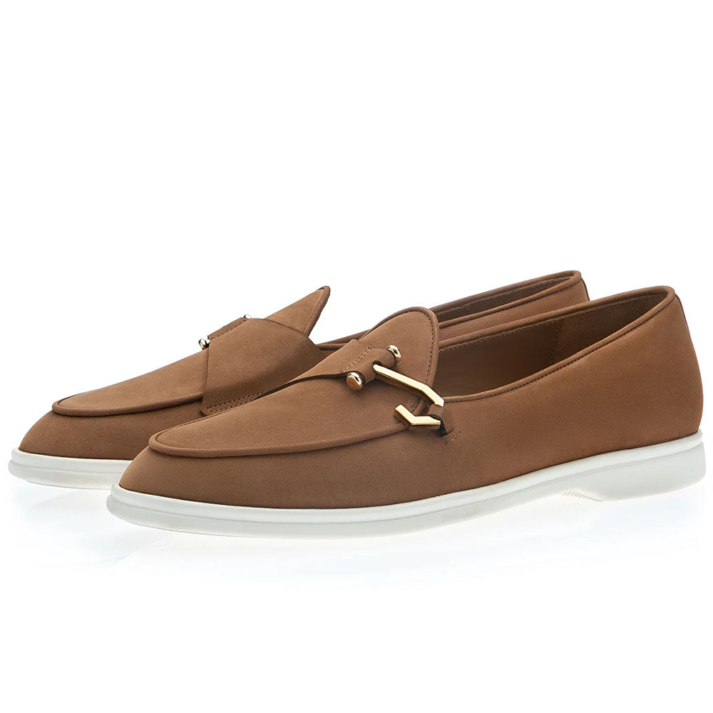 Superglamourous Tangerine 16 Airwalk Nabuk Single Monk Slip-On Tobacco