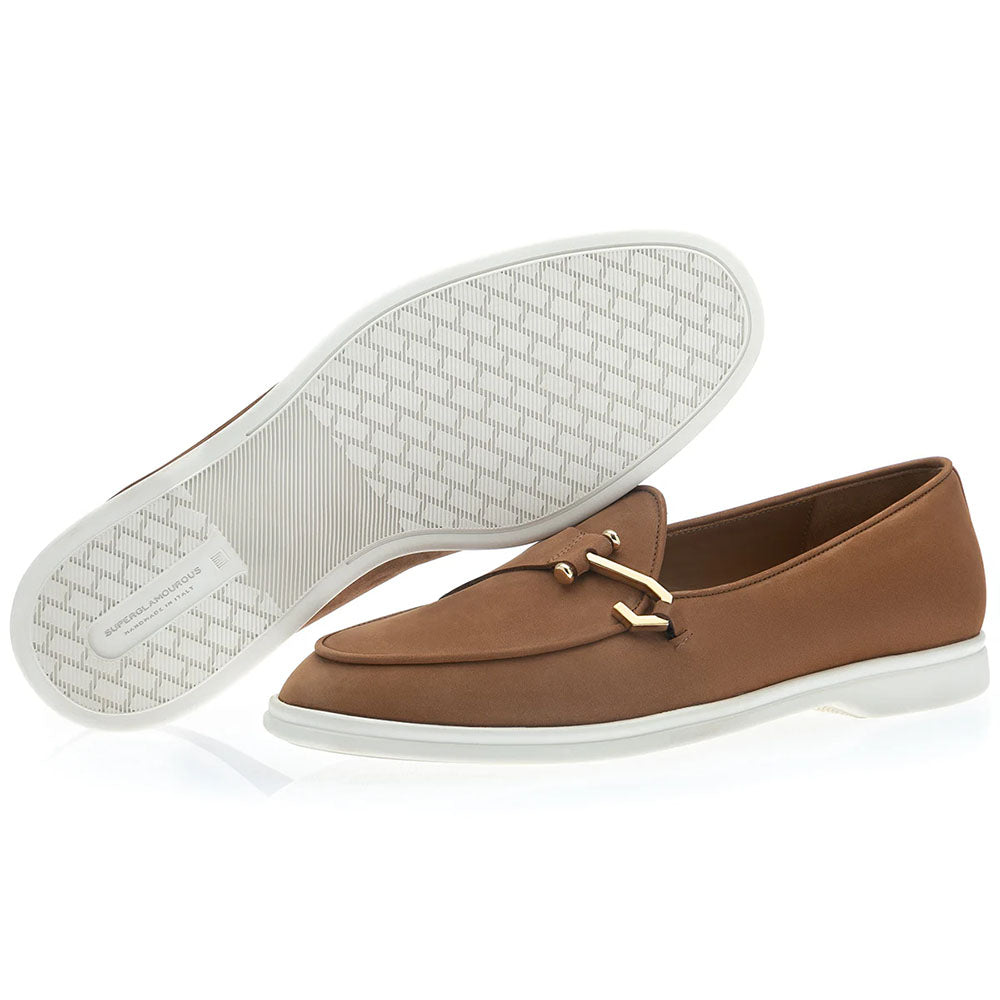 Superglamourous Tangerine 16 Airwalk Nabuk Single Monk Slip-On Tobacco