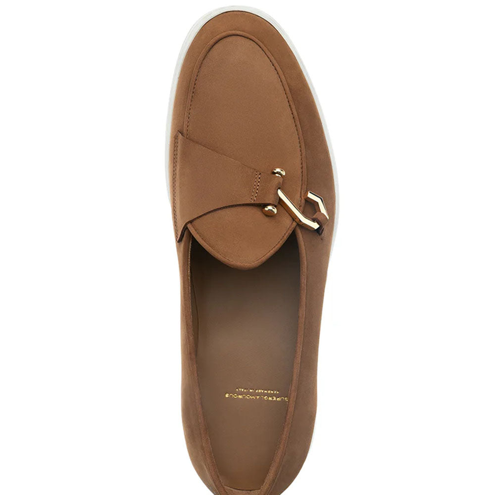 Superglamourous Tangerine 16 Airwalk Nabuk Single Monk Slip-On Tobacco