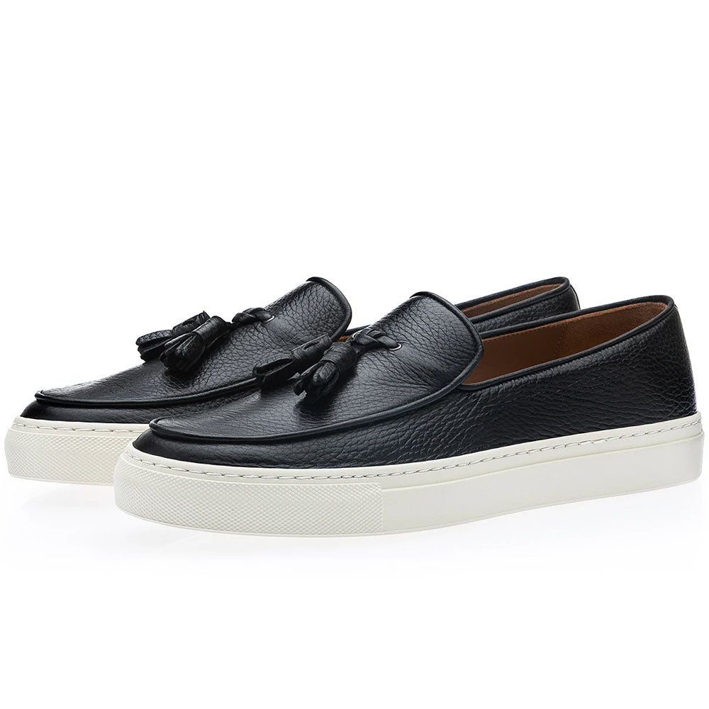 Superglamourous Tangerine 2 Skate Deerskin Sneakers Black