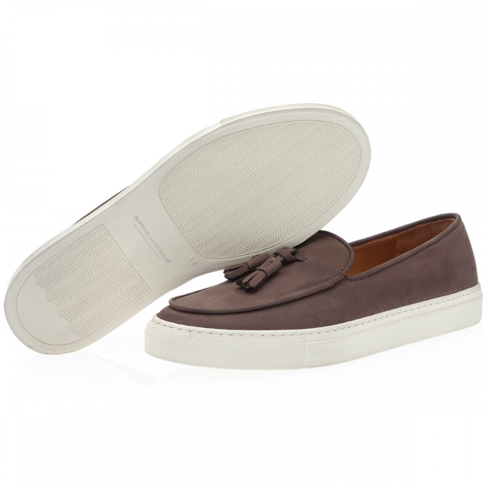 Superglamourous Tangerine 2 Skate Nabuk Sneakers Cocoa