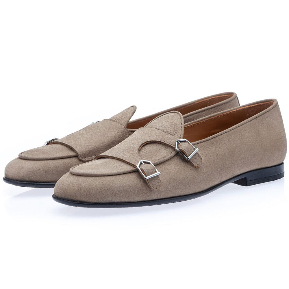 Superglamourous Tangerine 7-R Oregon Belgian Loafers Taupe