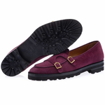 Superglamourous Tangerine 7-T Softy Belgian Loafers Burgundy