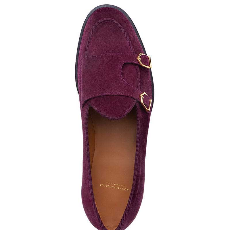 Superglamourous Tangerine 7-T Softy Belgian Loafers Burgundy