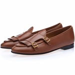 Superglamorous Tangerine 7.1 Nappa Belgian Loafers Tobacco
