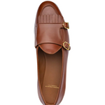 Superglamourous Tangerine 7.1 Nappa Belgian Loafers Tobacco