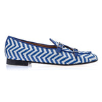 Superglamourous Tangerine 7 Janeiro Belgian Loafers Navy